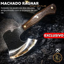 Machado Viking Artesanal em Aço Inox com Bainha — 30 cm