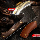 Machado Viking Artesanal em Aço Inox com Bainha — 30 cm