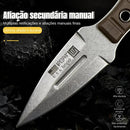 Mini Faca Russa Fulltang 440c Edc uso cotidiano Bainha Kydex Kaqui