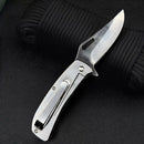 Canivete Multiuso Monobloco Aço Inox Polido Camping Pesca Agro Ferramenta de Bolso