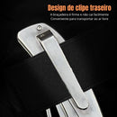 Canivete Multiuso Monobloco Aço Inox Polido Camping Pesca Agro Ferramenta de Bolso