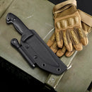 Faca Sentinela Ninja Aço Carbono Kydex + Pederneira