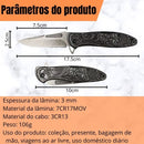 Canivete Lobo Relevo 17,5cm C/ Clip + Trava