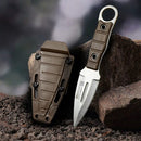 Mini Faca Russa Fulltang 440c Edc uso cotidiano Bainha Kydex Kaqui