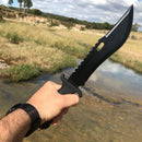 Faca Personalizada Inox Preta Fosca Camping SLK-A70