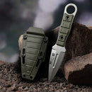 Mini Faca Russa Fulltang 440c Edc uso cotidiano Bainha Kydex Kaqui