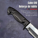 Faca Sentinela Ninja Aço Carbono Kydex + Pederneira