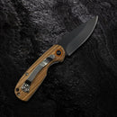Canivete Pear Wood Madeira de Pera Lâmina Inox Black