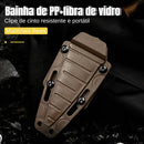 Mini Faca Russa Fulltang 440c Edc uso cotidiano Bainha Kydex Kaqui