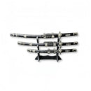 Kit com Três Katanas Decorativas com Suporte