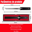 Faca Japonesa OheyO Premium Aço Inox Cabo Ébano Negra para Culinária e Uso Diário