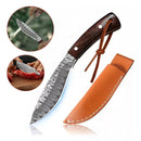 Mini Faca Pena de Falcão Estilo Damasco