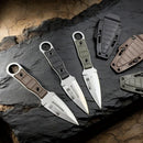 Mini Faca Russa Fulltang 440c Edc uso cotidiano Bainha Kydex Kaqui