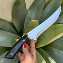 Faca Artesanal Odin Churrasco Personalizada Aço Inox + Bainha