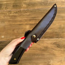 Faca Artesanal Odin Churrasco Personalizada Aço Inox + Bainha