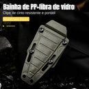 Mini Faca Russa Fulltang 440c Edc uso cotidiano Bainha Kydex Kaqui