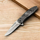Canivete Lobo Relevo 17,5cm C/ Clip + Trava