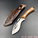 Facão Kukri Inca Fulltang Outdoor + Bainha Couro FC-12