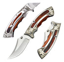 Canivete Silver Wood Tribal C/ Clip Cinto