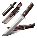 Faca Japonesa Bushido 5.8mm Fulltang Aço 60-62HRC Cabo Africano