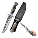 Faca Caça Cruzadas 32cm Inox Pomo Redondo