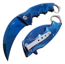 Faca Curva Blue Clip Aço