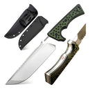 Faca Profissional Fulltang Cabo G10 Lâmina AUS-10 8mm + Bainha Rígida