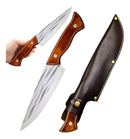 Faca Chef Taillevent Fulltang 32cm Cabo Madeira + Bainha Couro