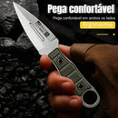 Mini Faca Russa Fulltang 440c Edc uso cotidiano Bainha Kydex Kaqui