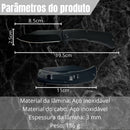 Canivete CF-69 Personalizado Aço Inox Preto ou Prata