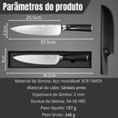Medidas e especificações da faca chef CJ-A001