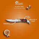 Canivete Hunter Clássico Madeira Inox + Bainha
