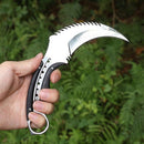Faca Curva Viper Espelho D2 Fulltang Cabo G10 + Bainha Rígida