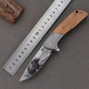 Canivete Urso Kodiak EDC Dobrável Madeira C/Clip