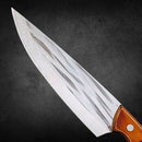 Faca Chef Taillevent Fulltang 32cm Cabo Madeira + Bainha Couro