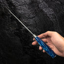 Faca Chef Brillat Damasco 8 Pol Cabo Resina Azul Premium