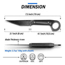 Kit Facas Curvas Defesa Fulltang G10 + Kydex