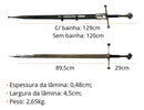 Espada Andúril Aragorn Senhor dos Anéis 129cm Edição Colecionador + Bainha Luxo