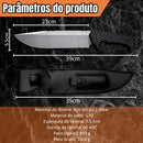 Faca Leonidas Sobrevivência 39cm Aço Z-Wear G10 + Bainha