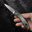 Canivete Dourado Inox Não Enferruja C/ Clip