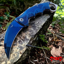 Faca Curva Blue Clip Aço