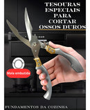 Tesoura Cozinha Corta Osso Frango Peixe Multifuncional