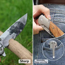Canivete Urso Kodiak EDC Dobrável Madeira C/Clip