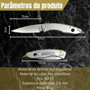 Canivete Dourado Inox Não Enferruja C/ Clip