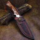 Faca Luxo Saladin Fulltang Aço 5cr13 4mm Damasco + Bainha