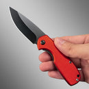 Mini Canivete Manual 15,5cm Liga Alumínio + Clip