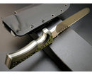 Faca Profissional Fulltang Cabo G10 Lâmina AUS-10 8mm + Bainha Rígida