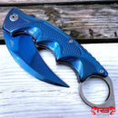 Faca Curva Blue Clip Aço