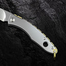 Canivete Dourado Inox Não Enferruja C/ Clip