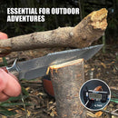 Faca Luxo Saladin Fulltang Aço 5cr13 4mm Damasco + Bainha